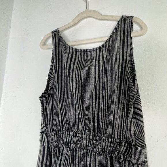 Avatar Striped Sleeveless Midi Dress With Belt Size XXS Halloween Beetlejuice - Picture 11 of 16